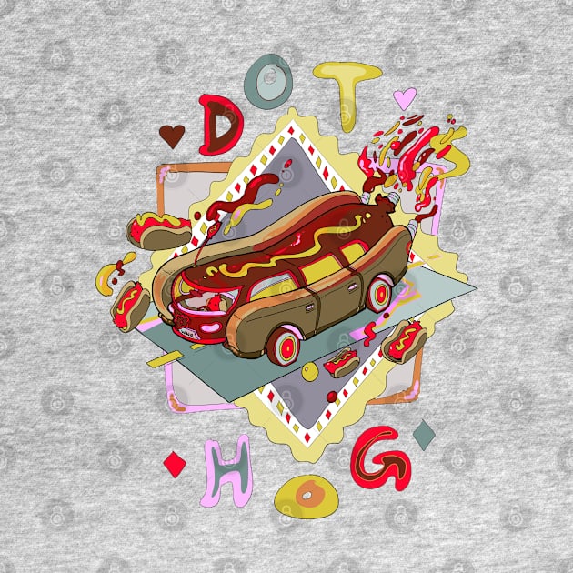 Hot Dog Car (Hotdogs of champions) by evumango